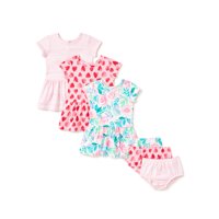 Wonder Naton Baby Girl Knit Dresses, 3pk