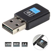 300Mbps Wireless Mini USB WiFi Lan Network Receiver Card Adapter Wireless Dongle Adaptor 802.11 B G N Lan NetworkFor Desktop PC