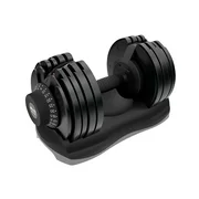 ATIVAFIT Adjustable Single Dumbbell 71.5 lb Fitness Dial Dumbbell with Handle and Weight Plate for Home Gym  (not a pair)