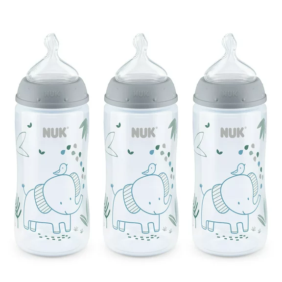 NUK Smooth Flow Anti-Colic Bottle, 10 oz, 3 Pack, 0  Months