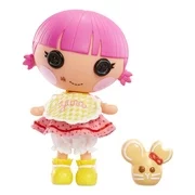 Lalaloopsy Littles Doll - Sprinkle Spice Cookie with Pet Cookie Mouse, 7" baker doll with changeable pink and yellow outfit, in reusable house package playset, for Ages 3-103