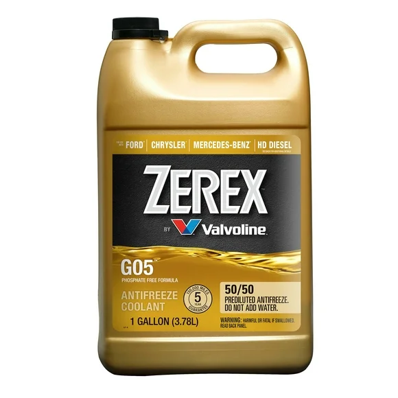 Zerex G05 Phosphate Free Antifreeze / Coolant 50/50 Ready-to-Use 1 GA