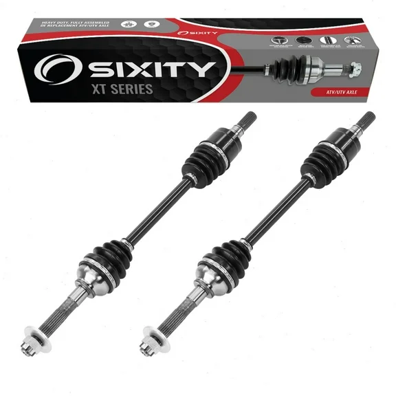 2 pc Sixity XT Front Left Right Axles compatible with Kubota RTV-X1100C RTV-X1120 Deluxe General Purpose WorkSite RTV-X1120D RTV-X1140 RTV-X900 RTV1100 RTV1140CPX RTV900 RTV900XT Utility 2004-2020 -
