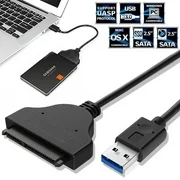 USB 3.0 to SATA 2.5" Hard Drive HDD SSD Adapter Cable w/ UASP High Speed Data