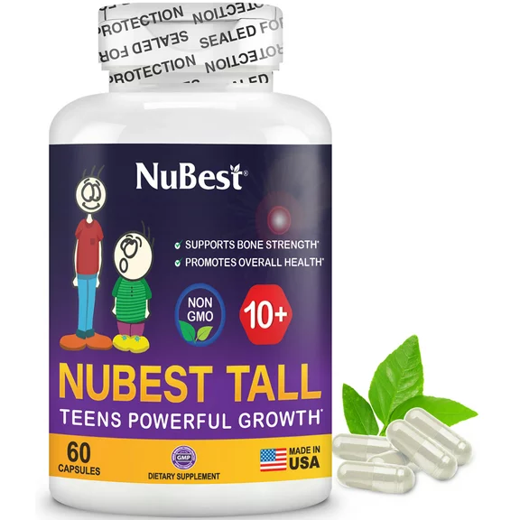 NuBest Tall 10  - Bone Support for Kidz 10  - Support Healthy Bone Strength, Immunity and Overall Wellness
