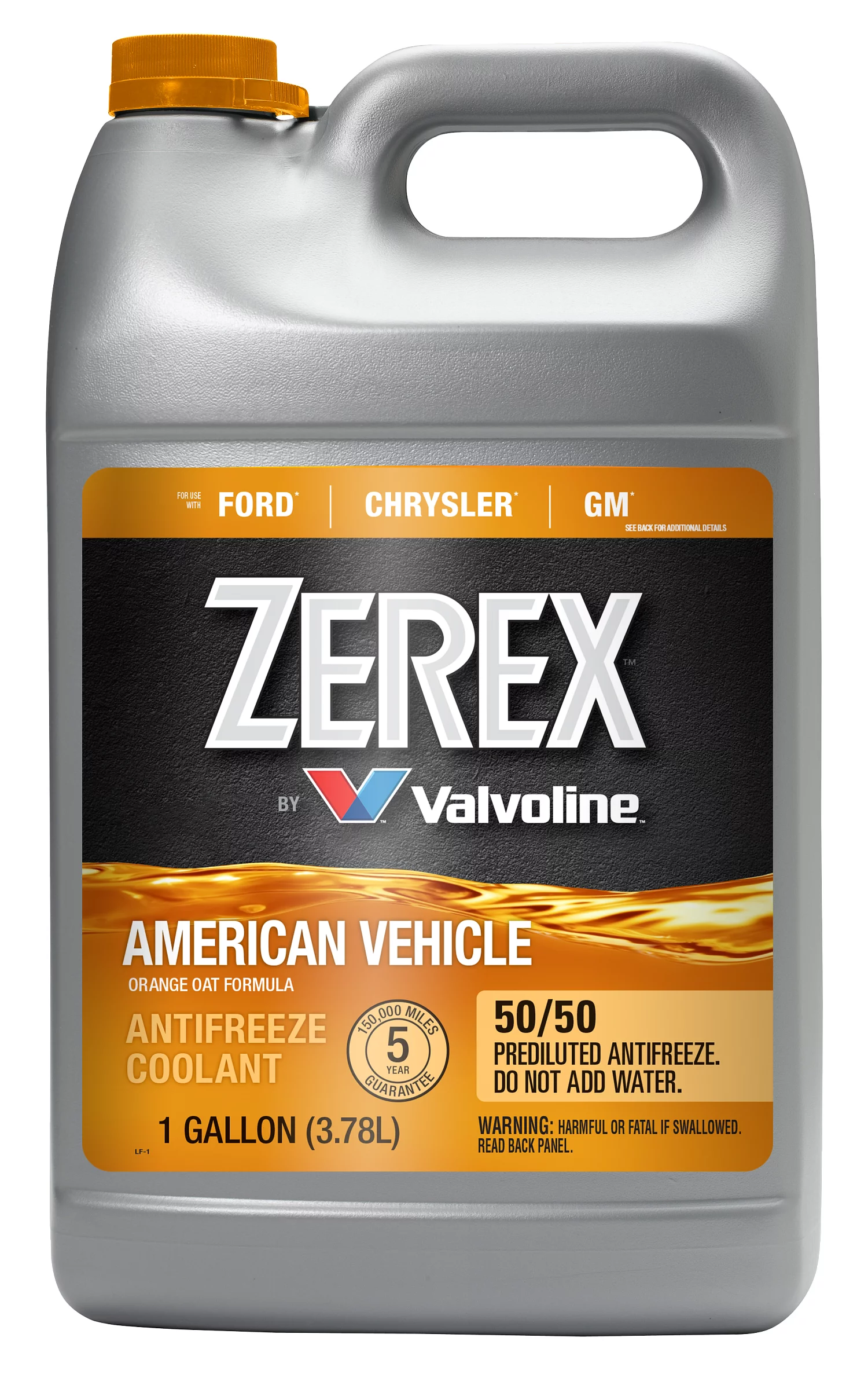 Zerex American Vehicle Antifreeze / Coolant 50/50 Prediluted Ready-to-Use 1 GA