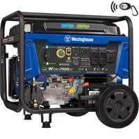 Westinghouse WGen7500DF Dual Fuel Portable Generator - 7500 Rated Watts & 9500 Peak Watts - Gas or Propane Powered - CARB Compliant