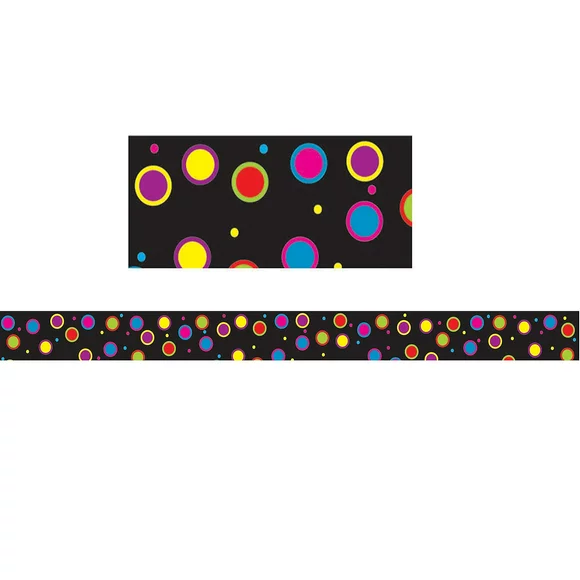 Ashley 3/4"" x 12"" Magnetic Magi-Strips Color Dots 12/Pack ASH11012