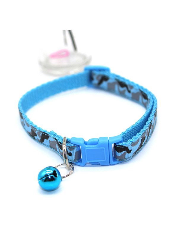 Latest Adjustable Pet Collar With Bell Safety Buckle Adjustable Kitten Collar Pet Supplies