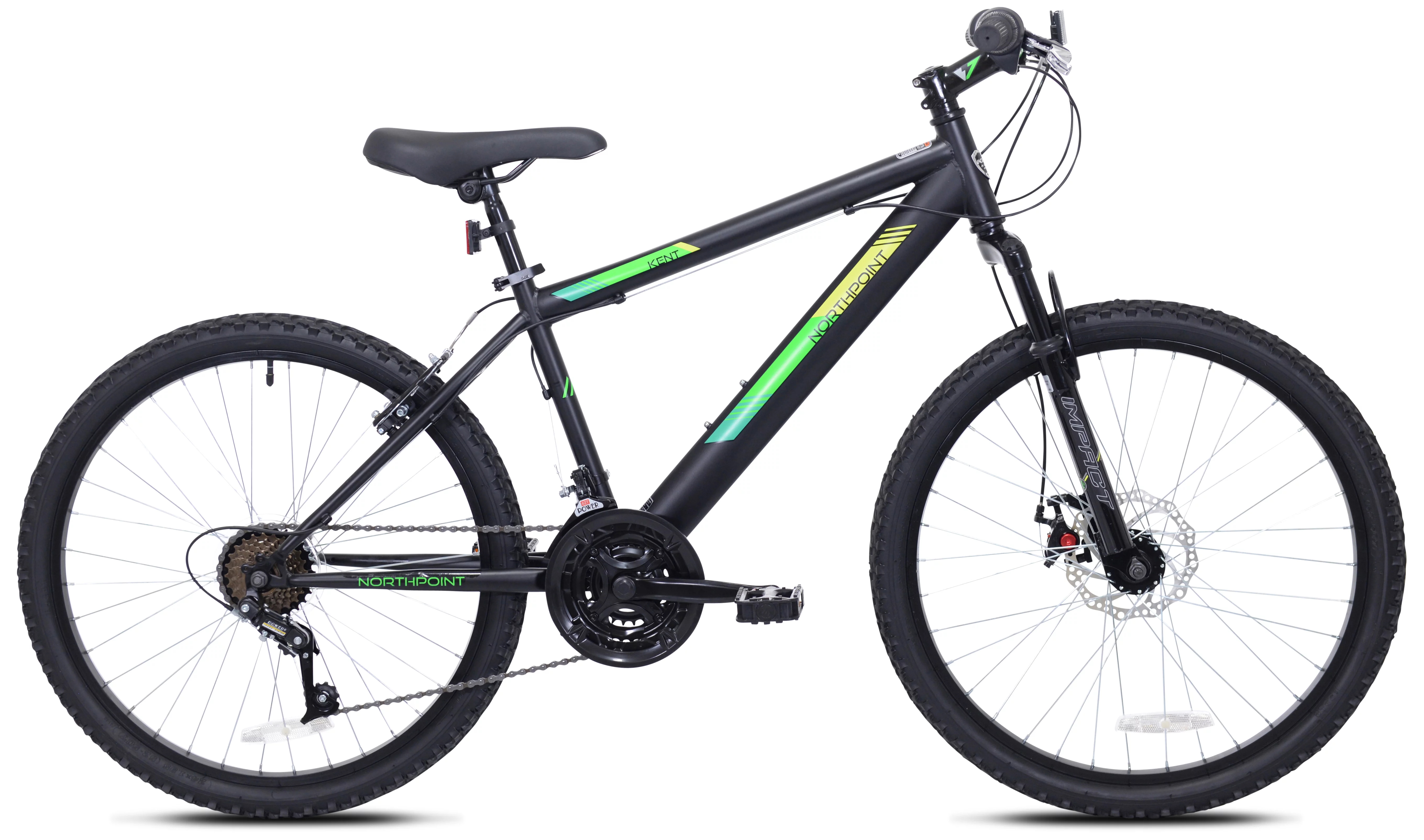 Kent 24 In. Northpoint Boy's Mountain Bike, Black/Green