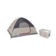 Coleman 4 person tent and xtreme 70 qt marine cooler