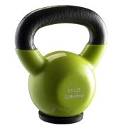 Bintiva Kettlebells Professional Grade, Vinyl Coated, Solid Cast Iron Weights With a Special Protective Bottom, 5-120 lbs