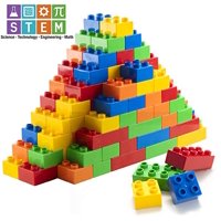 150 Piece Classic Big Building Blocks Compatible with All Major Brands STEM Toy Building Bricks Set for All Ages