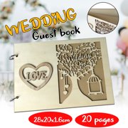 Personalized Wedding Guest Book Signature Book Photo Frame Album Tree Decor