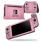 Blushed Pink Morrocan Pattern - Skin Wrap Decal Compatible with the Nintendo Switch Console + Dock + JoyCons Bundle