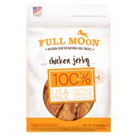 Full Moon All Natural Human Grade Dog Treats, Chicken Jerky (Various Sizes)