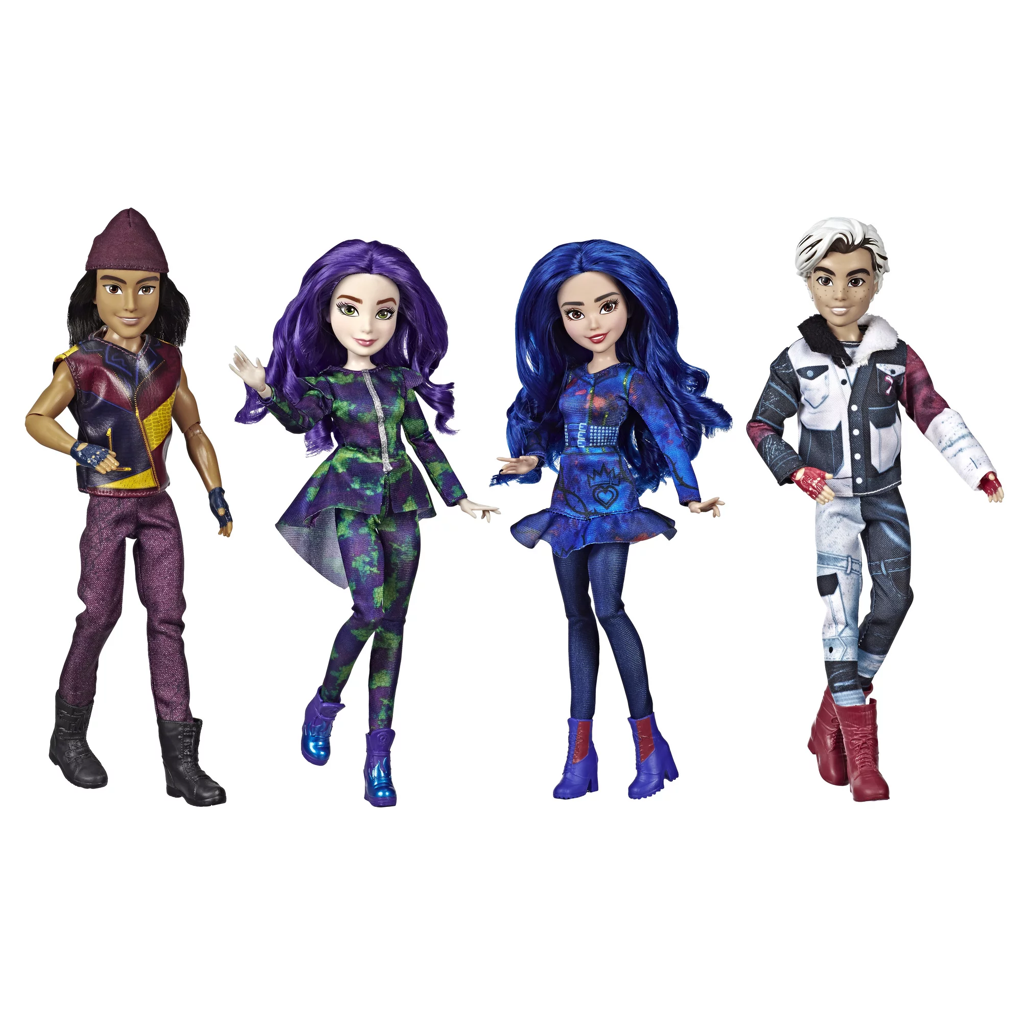 Disney Descendants Isle of the Lost Collection, 4 Pack of Dolls