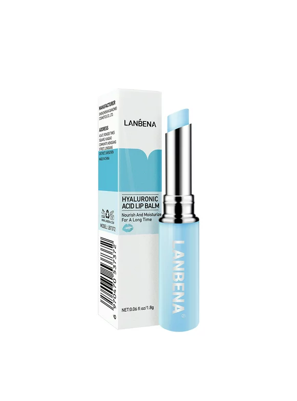 Lip Care Daily Use , Walmeck Hyaluronic Acid Lip Balm, Natural Extract, Fade Lip Lines