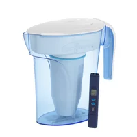 ZeroWater 7 Cup Ready-Pour Filtered Pour-Through Water Pitcher - Blue
