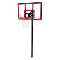 Spalding NBA 44" Polycarbonate Ratchet Lift In-Ground Hoop System