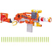 Scravenger Nerf Zombie Strike Toy Blaster with Two 12-Dart Clips, 26 Darts, Light, Barrel Extension, X 40Mm, Stock, 2-Dart Blaster - For Kids, Teens, Adults