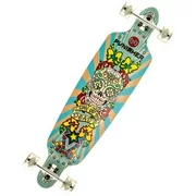 Punisher Skateboards Day of the Dead 40" Longboard, Double Kick with Drop Down Deck