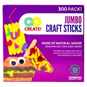 Go Create Jumbo Craft Sticks, 300 Pack