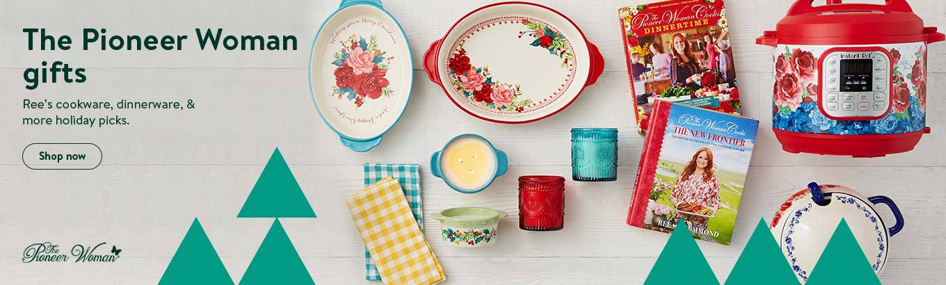 The Pioneer Woman gifts. Ree's cookware, dinnerware, and more holiday picks.