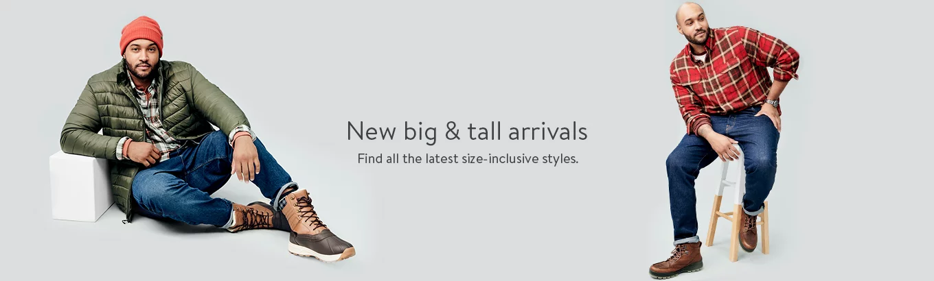New big and tall arrivals. Find all the latest size-inclusive styles.