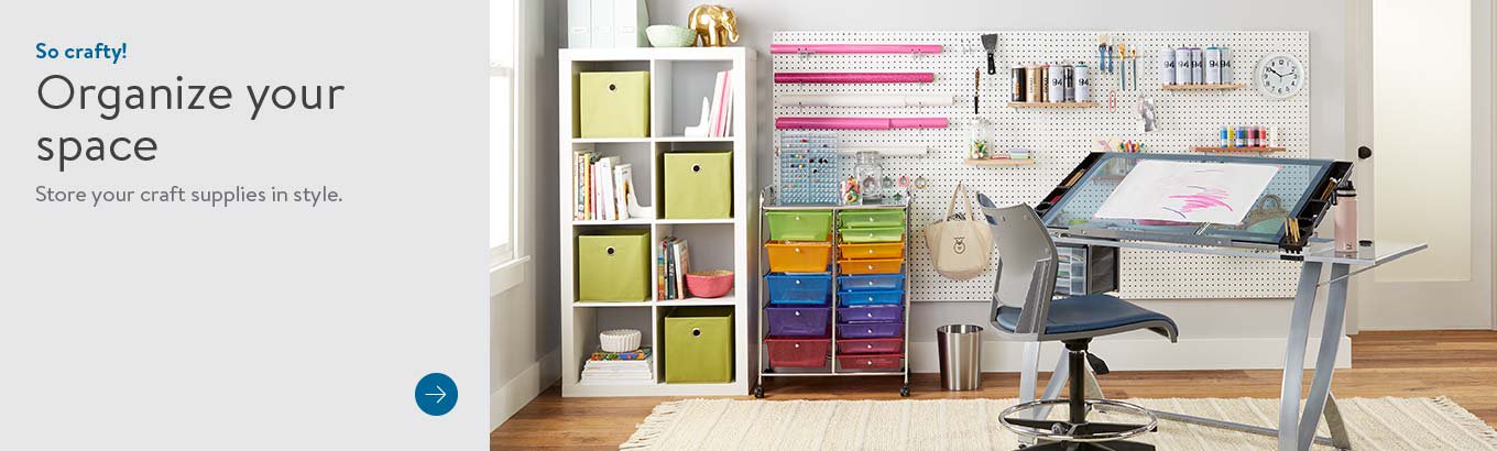 So crafty! Organize your space. Store your craft supplies in style. Shop now.