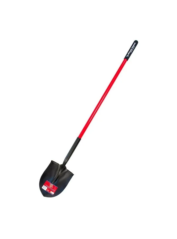 14-Gauge Round Point Shovel with Fiberglass Long Handle