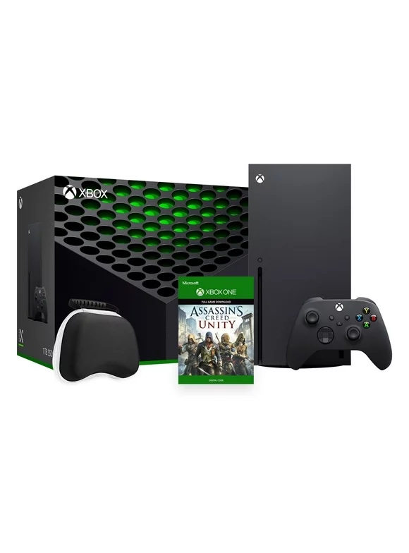 2023 Xbox Series X Bundle - 1TB SSD Black Flagship Xbox Console and Wireless Controller with Assassin's Creed Unity Full Game