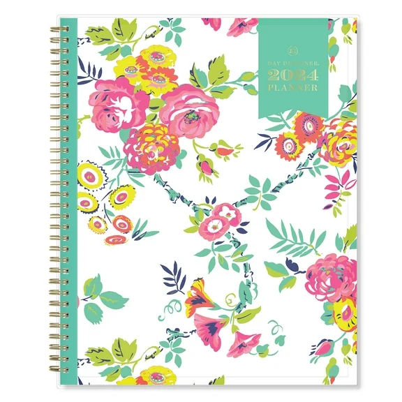 2024 Weekly Monthly Planner, 8.5x11, Day Designer for Blue Sky, Peyton White