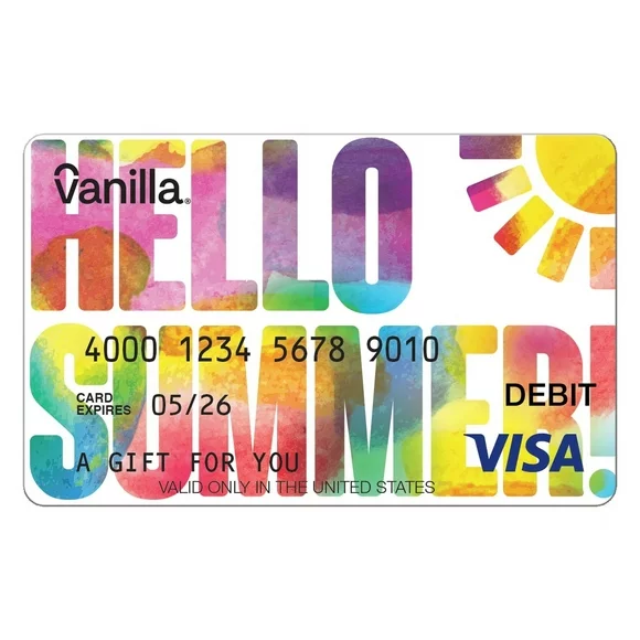 $25 Vanilla® Visa® Hello Summer eGift Card (plus $3.44 Purchase Fee)