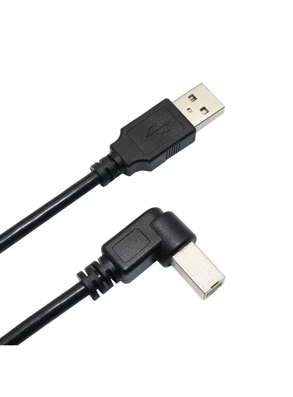 3 Feet Angle HP PSC All-in-One Printer USB 2.0 Cable Cord A-B , Black