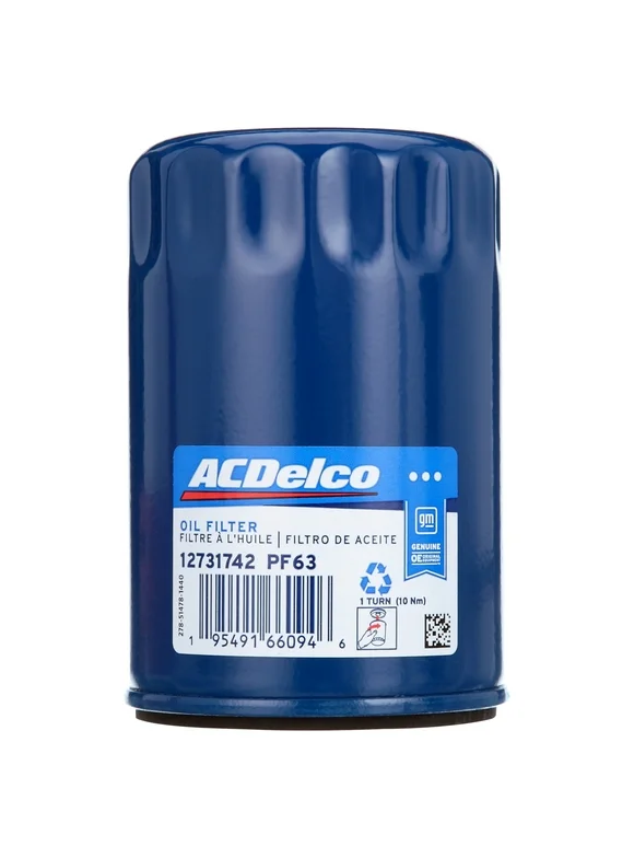 ACDelco PF63 Engine Oil Filter Fits select: 2014-2023 CHEVROLET SILVERADO, 2011-2023 FORD F150