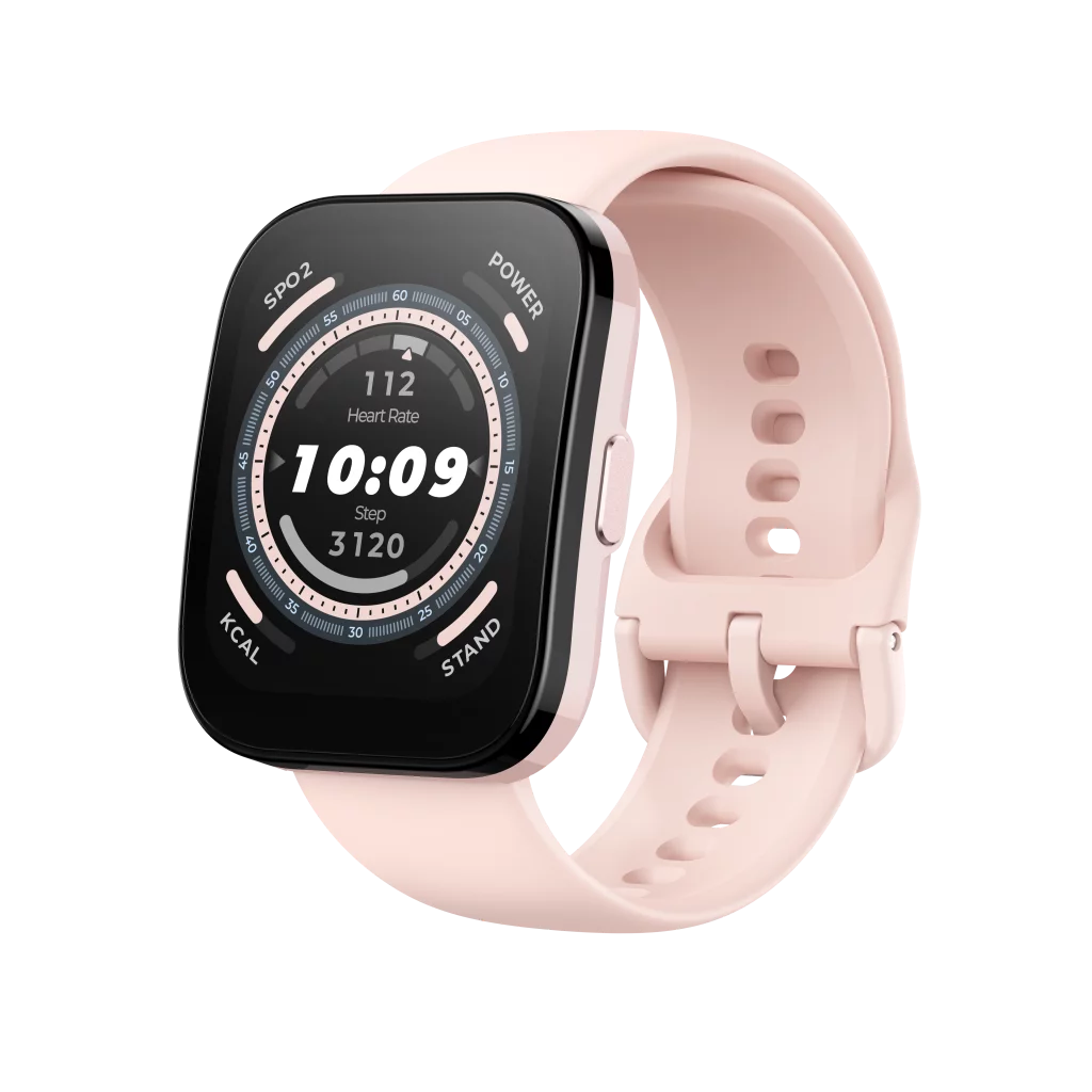 Amazfit Bip 5 Smart Watch with Ultra Large Screen & Bluetooth Calling – Pastel Pink