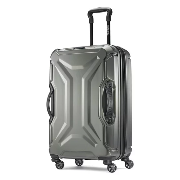 American Tourister Cargo Max 25" Hardside Medium Checked Spinner Luggage Single Piece - Olive