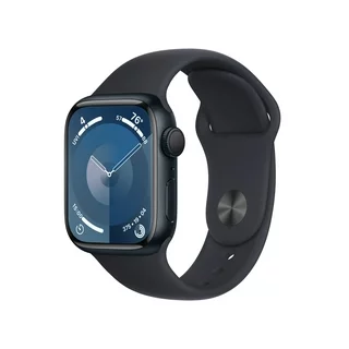 Apple Watch Series 9 GPS 41mm Midnight Aluminum Case with Midnight Sport Band - S/M. Fitness Tracker, Blood Oxygen & ECG Apps, Always-On Retina Display