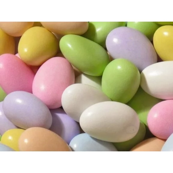 Assorted Jordan Almonds Pastel Colors by Its Delish, 1 LB - Almond Nut with Sweet Hard Candy Coating - Perfect for Wedding Favors, Bridal and Baby Showers, Party Buffets - USA Made, Vegan & Kosher