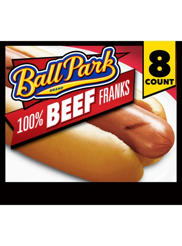 Ball Park Beef Hot Dogs, 15 oz, 8 Count