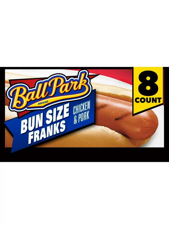 Ball Park Classic Bun Size Hot Dogs, 15 oz, 8 Count