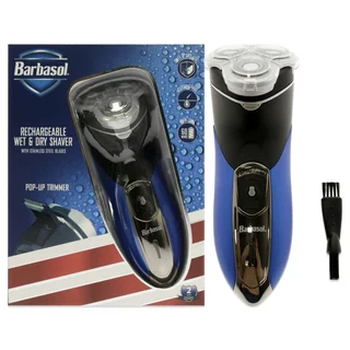 Barbasol Rechargeable Rotary Shaver With Rustproof Stainless-Steel Blades
