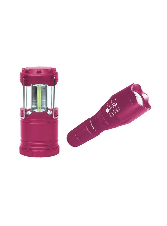 Bell + Howell Taclight Flashlight and Lantern Ultimate Camping Bundle ? As Seen on TV! Pink