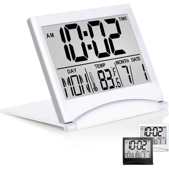 Betus Digital Travel Alarm Clock - Compact Desk Clock for All Ages