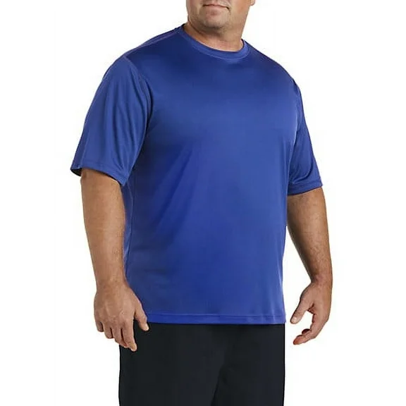 Big + Tall Essentials by DXL Men's Big and Tall  Men's Quick-Drying Swim T-Shirt, Royal, 2XL Royal 2XL