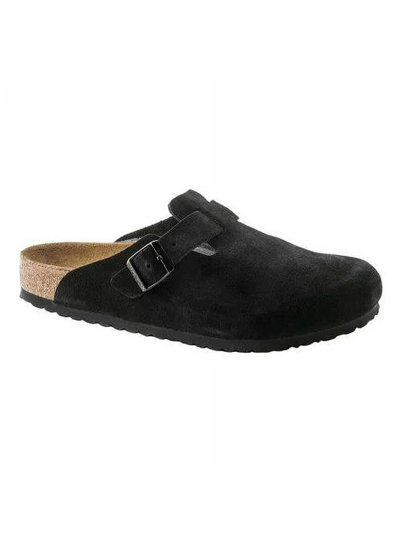 Birkenstock Boston Suede with Soft Footbed