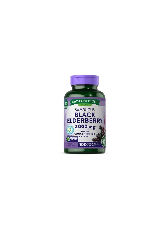 Black Elderberry Capsules 2000mg