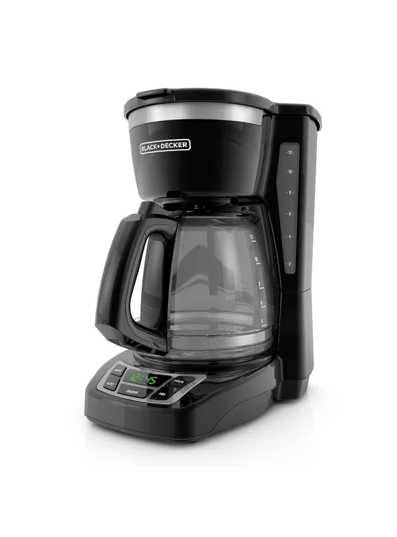 Black and Decker 12 Cup Programmable Coffee Maker in Black