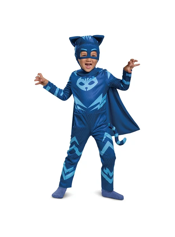 Boys Size (2T) Catboy Classic With Cape Halloween Toddler Costume PJ Masks, Disguise